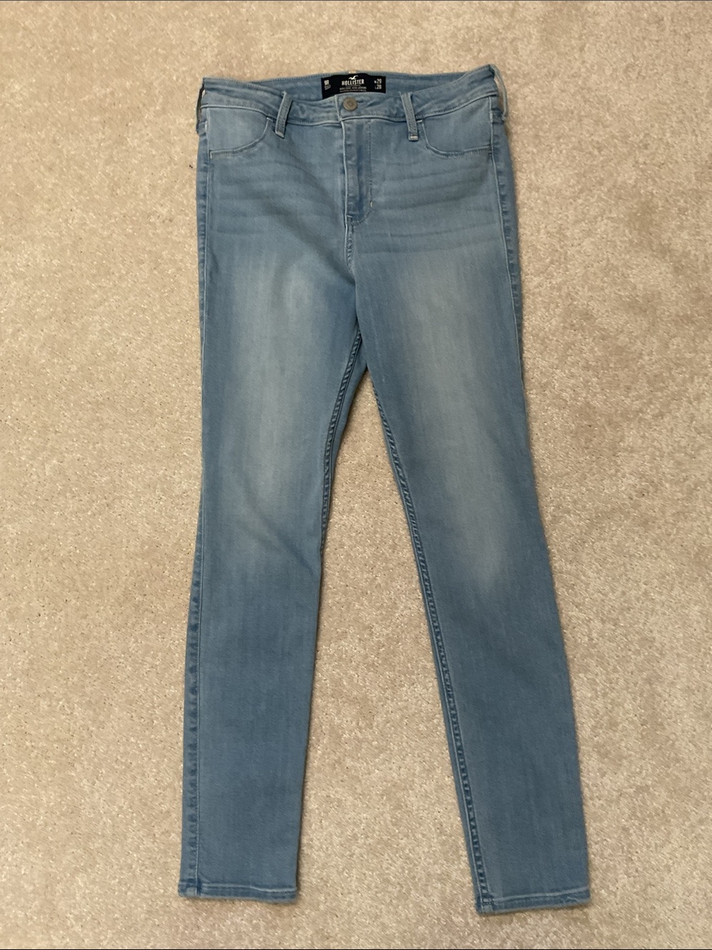 Hollister High Rise Jean Legging Skinny Jeans Light Wash Women’s 29x26